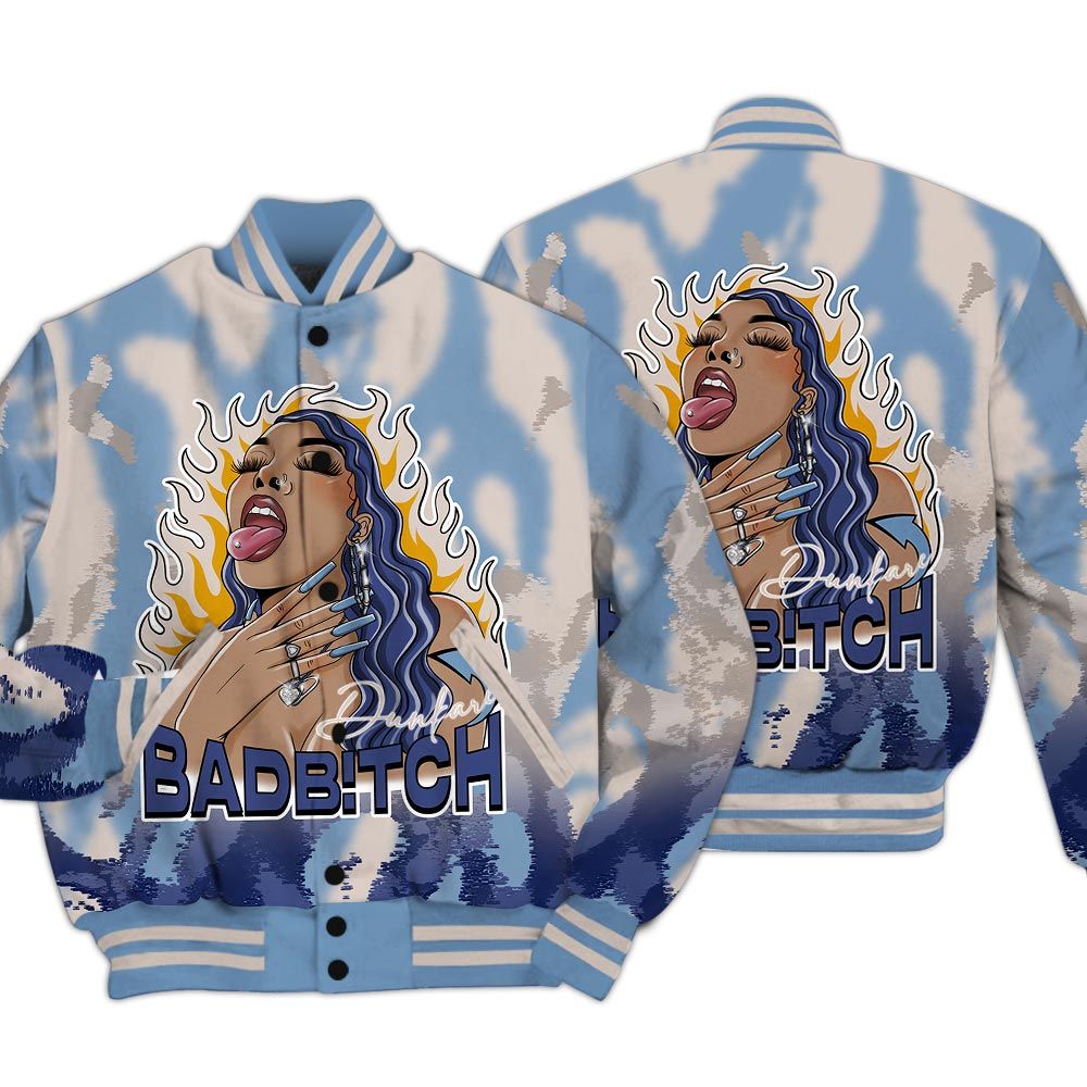 Varsity Jacket To Match High OG First In Flight 1s - Bad B!tch Burn Varsity Jacket Unisex