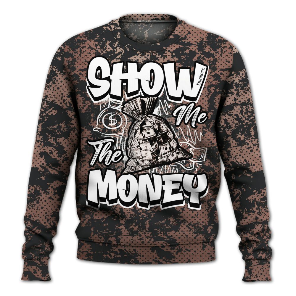 Sweatshirt To Match KD 4 Christmas - Show Me The Money Retro All Over Print