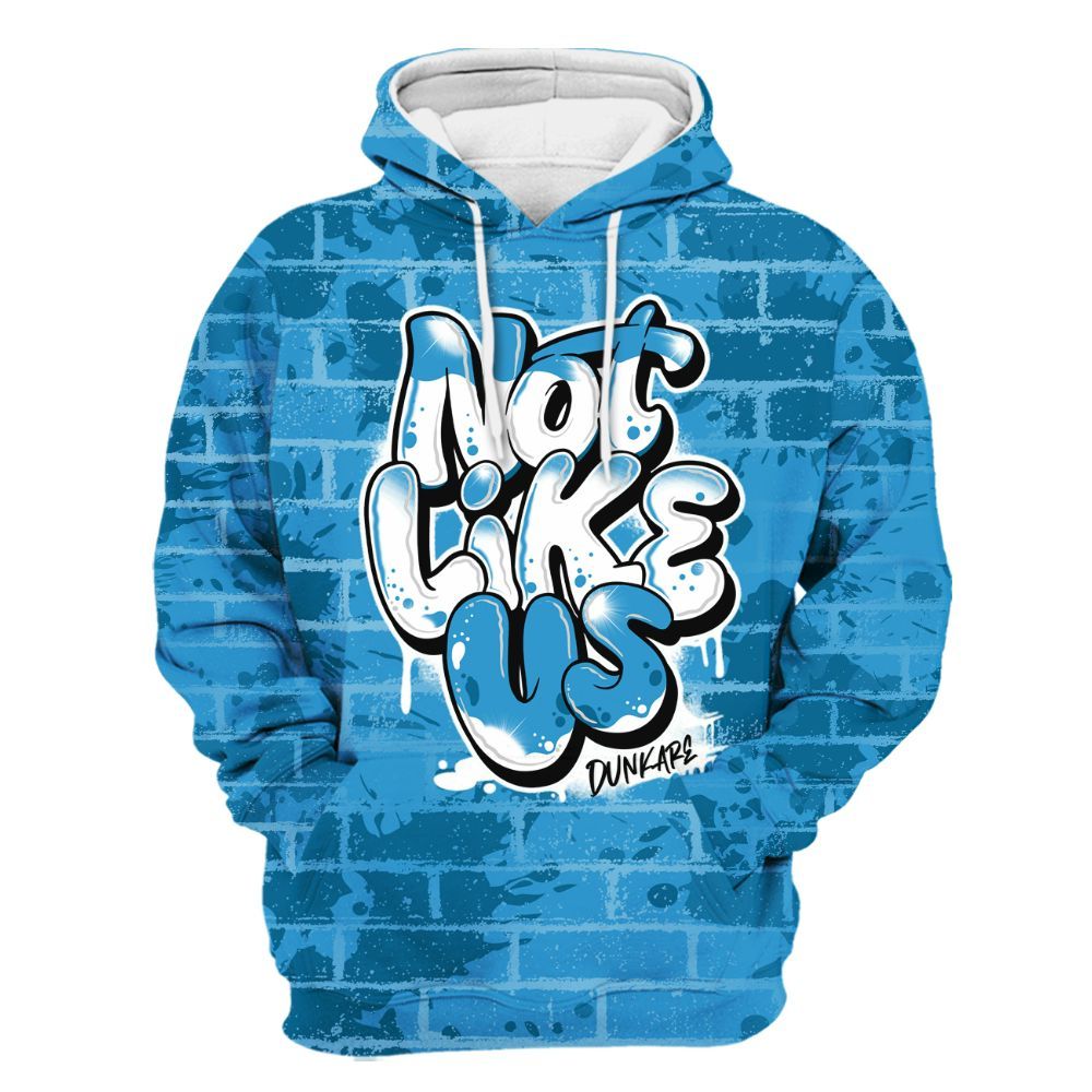 Hoodie To Match Powder Blue 9s - None Like Us Graphic Brick Art All Over Print