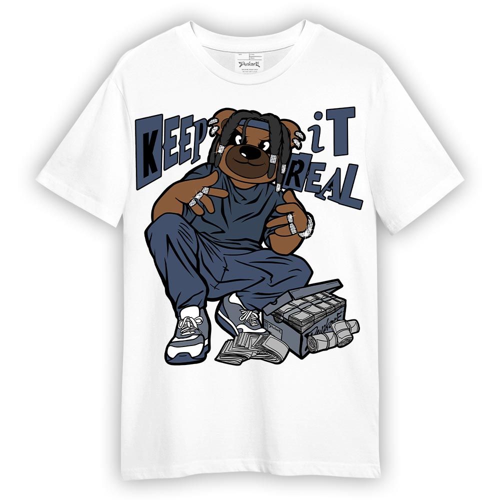 Shirt To Match Low Diffused Blue 11s - Keep_in Auth Bear Shirt Unisex
