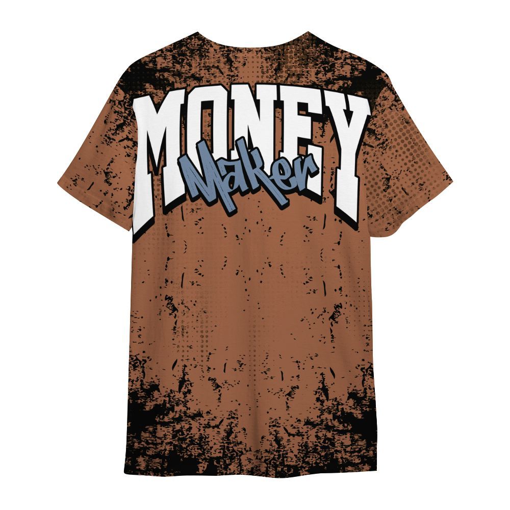 Shirt To Match Air Foamposite Metallic Copper - Move In Silence Money Street Retro All Over Print