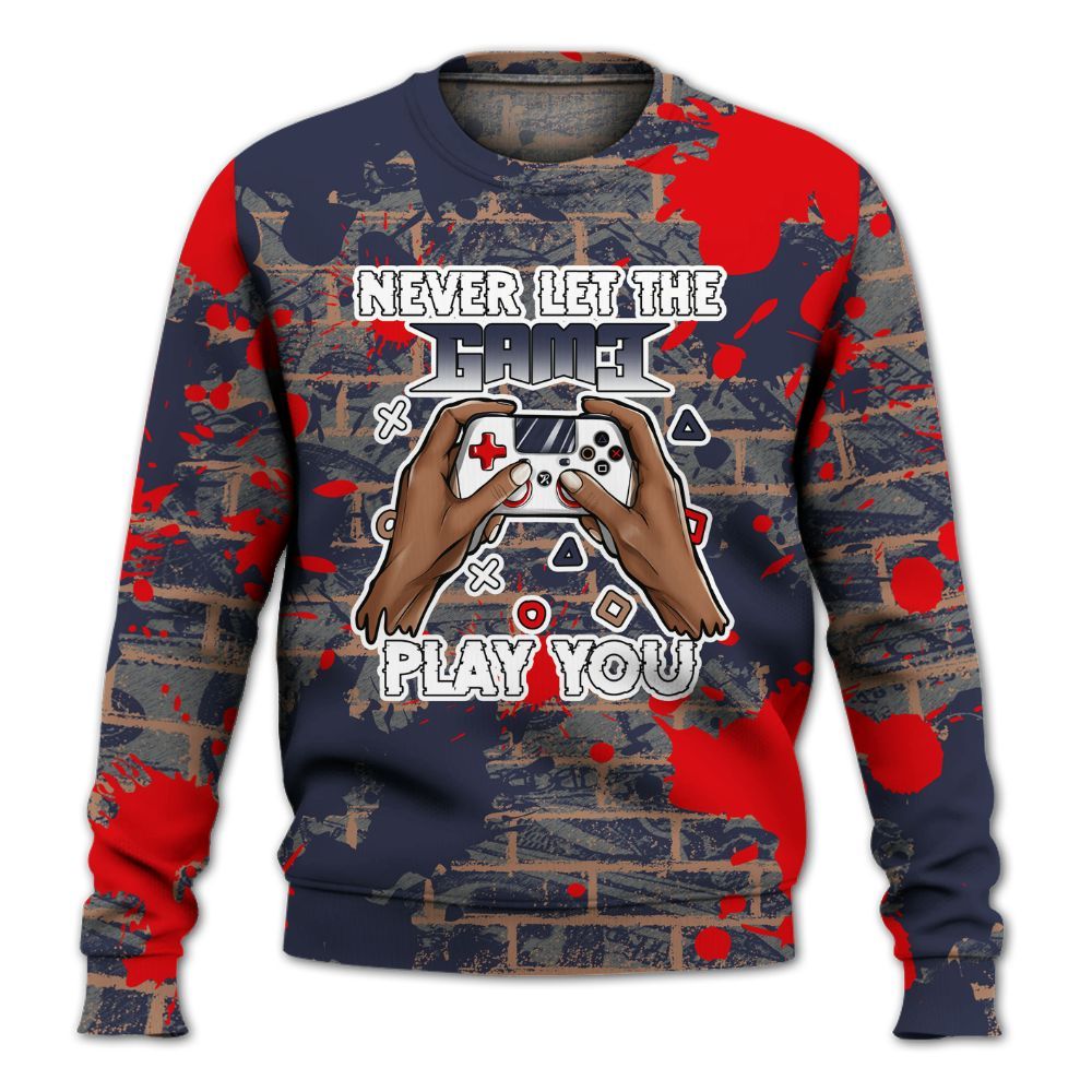 Sweatshirt To Match Low OG Howard Bison 1s - PlayGame Human Brick All Over Print