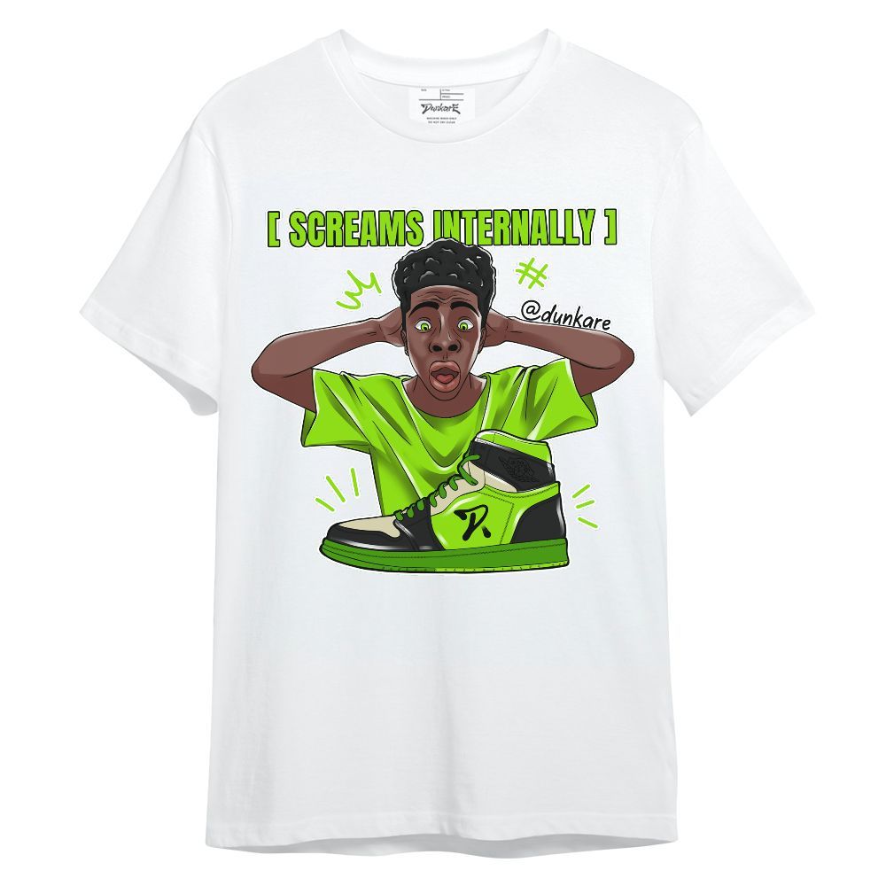 Shirt To Match Electric Green 6s - Scream Internally Unisex Shirt