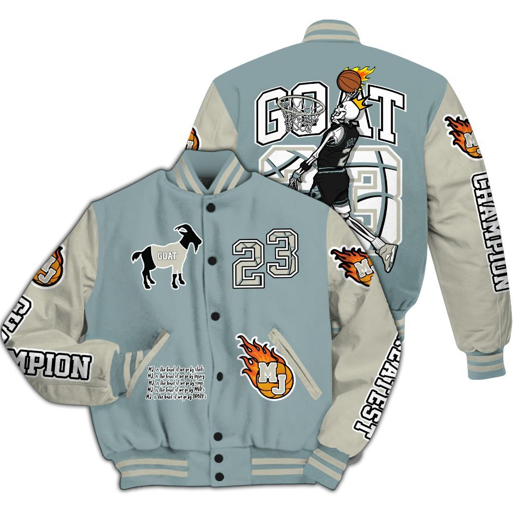 Varsity Jacket To Match AMM Low 17s - 23 G.0.A.T Jump Up Basketball All Over Print