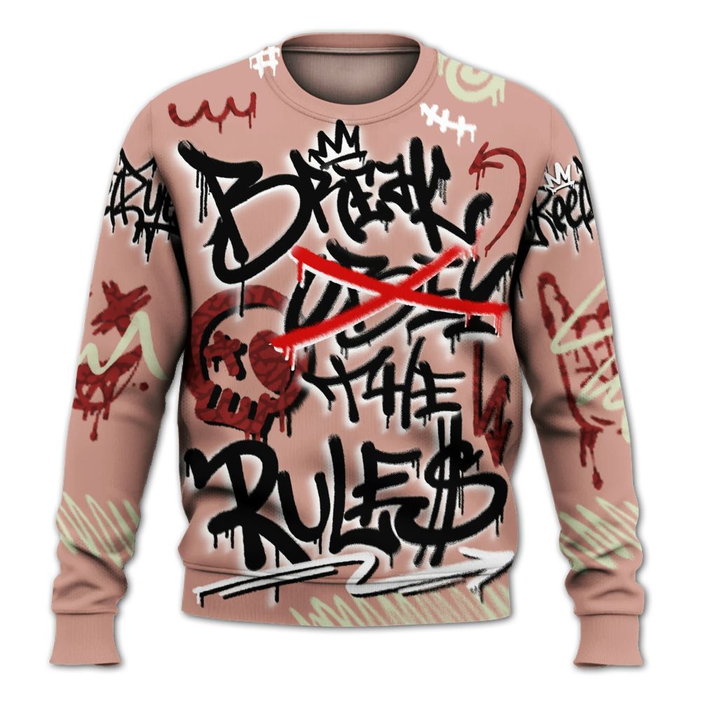 Sweatshirt To Match Valentines Day 3s - Break Rules Streetwear All Over Print