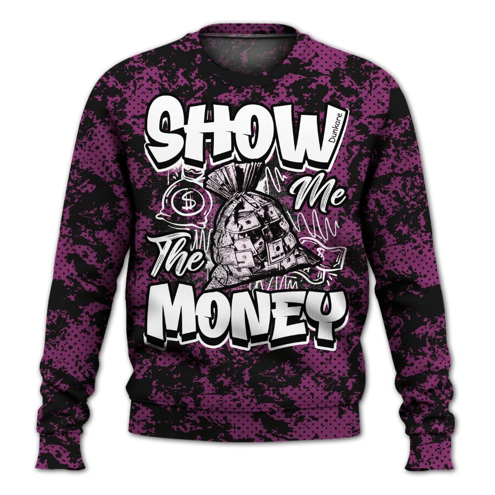 Sweatshirt To Match Air Max Sunder Gore Tex Bold Berry - Show Me The Money Retro All Over Print