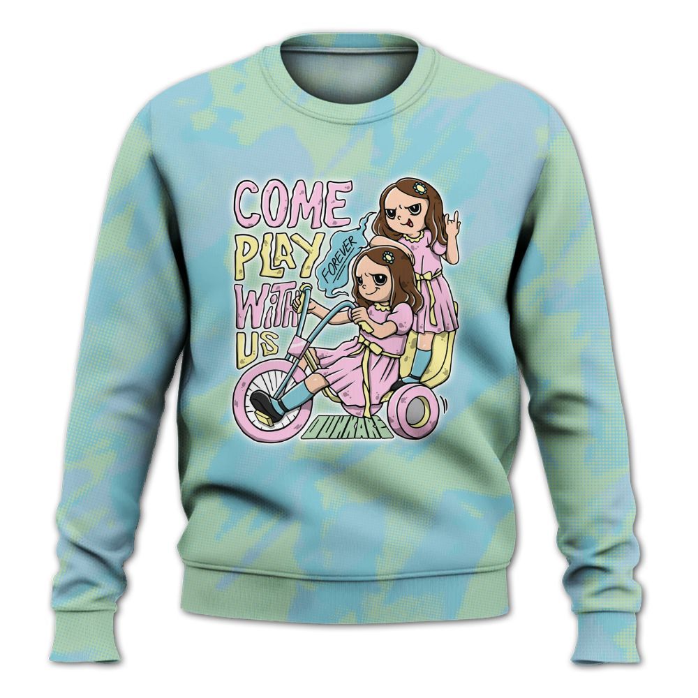 Sweatshirt To Match SB Dunk Low Visty - Come Hangout Halloween Abstract Halftone All Over Print