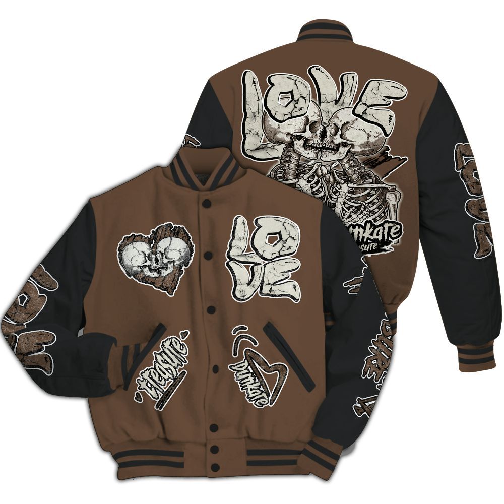 Varsity Jacket To Match Palomino 1s - Skull Bear All Over Print