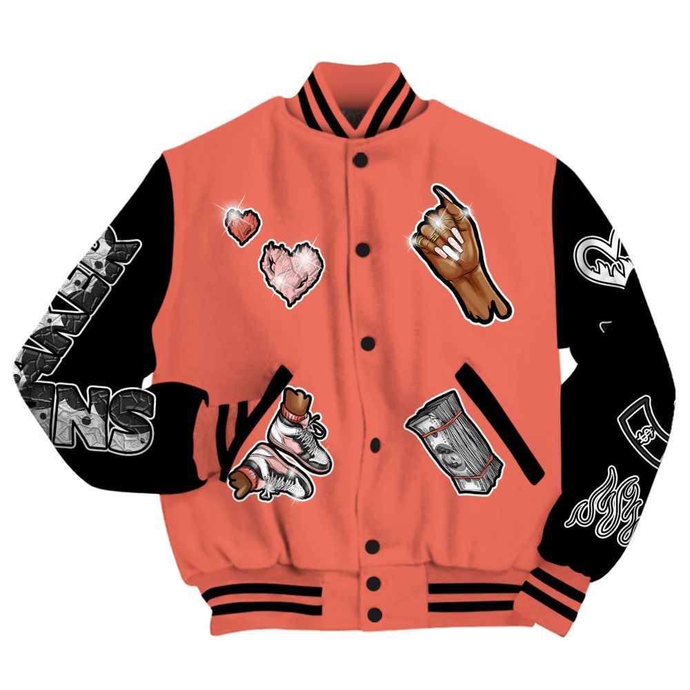 Varsity Jacket To Match Low OG PSG 1s - Sneakerz Girlz All Over Print