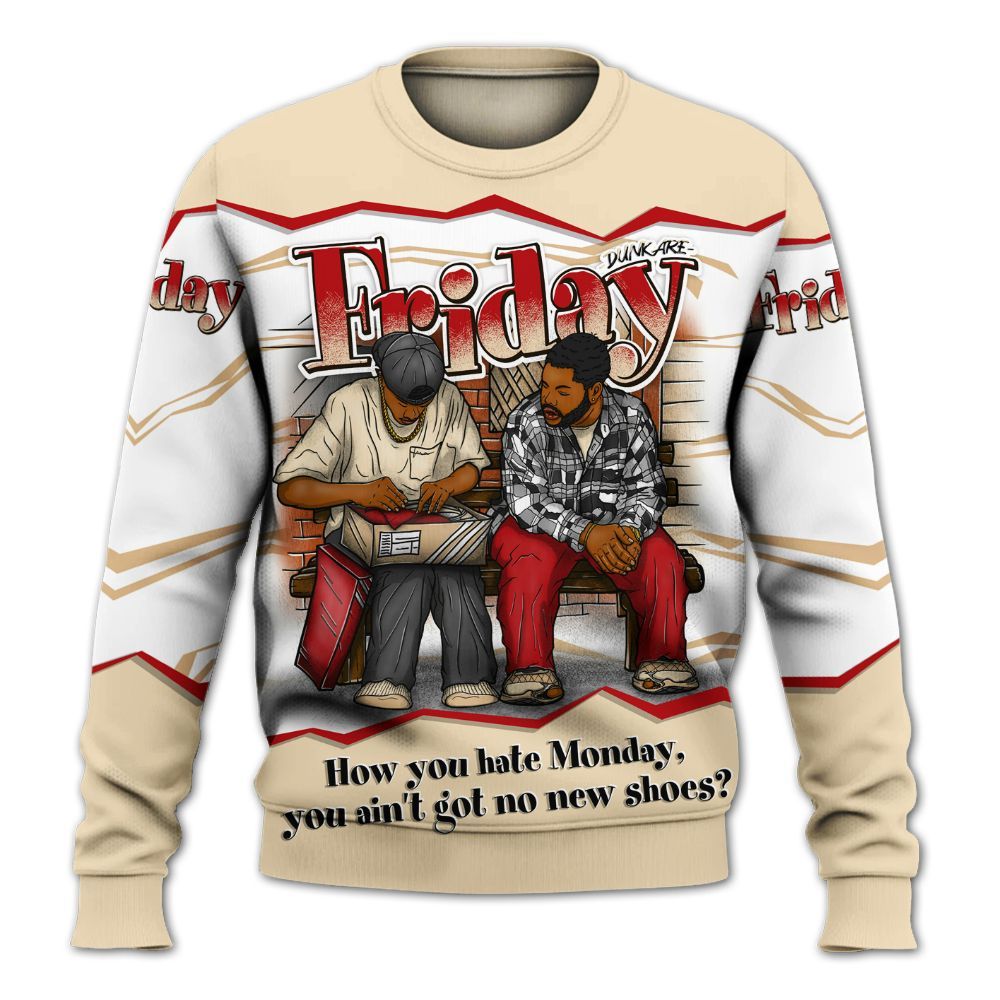 Sweatshirt To Match Dunk Low Strawberry Waffle - Friday Movie 90s TV All Over Print