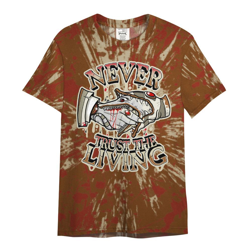 Shirt To Match Archaeo Brown 5s - Never Trusting Living Graphic Halloween All Over Print