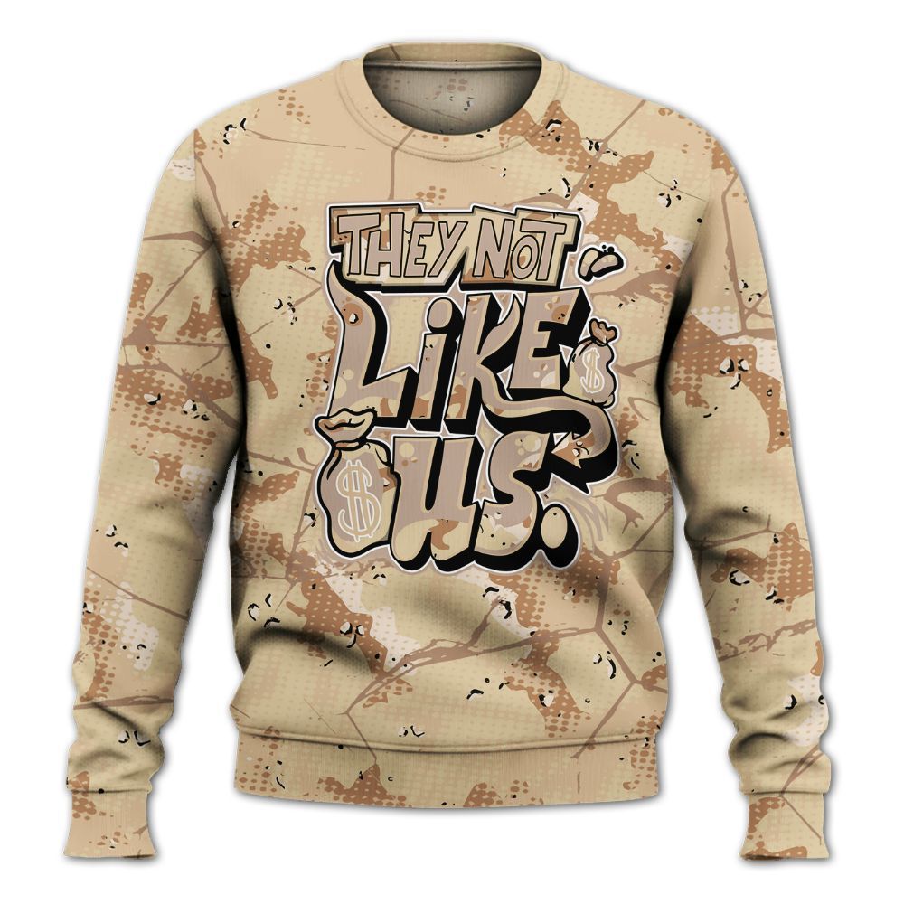Sweatshirt To Match Desert Camo 3s - Dislike Us Graphic All Over Print