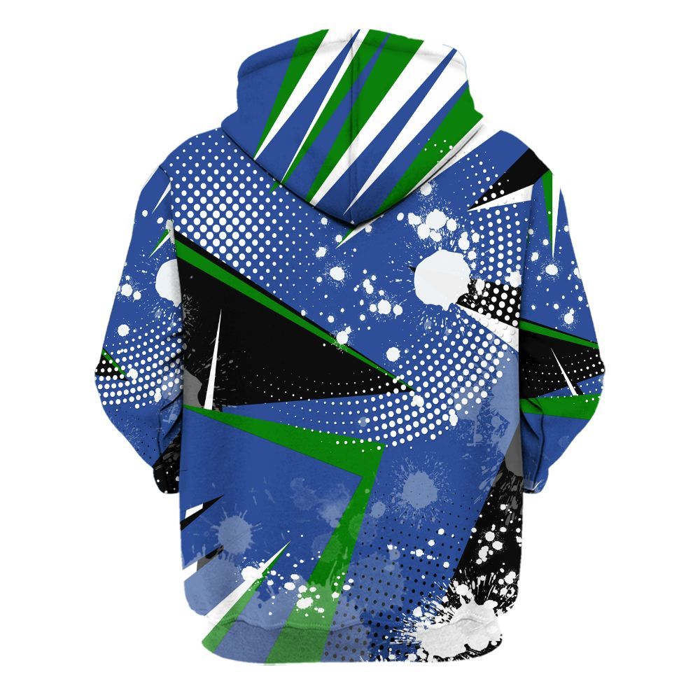 Hoodie To Match Retro Hyper Royal 13s - Poly Trust No One Dripping All Over Print