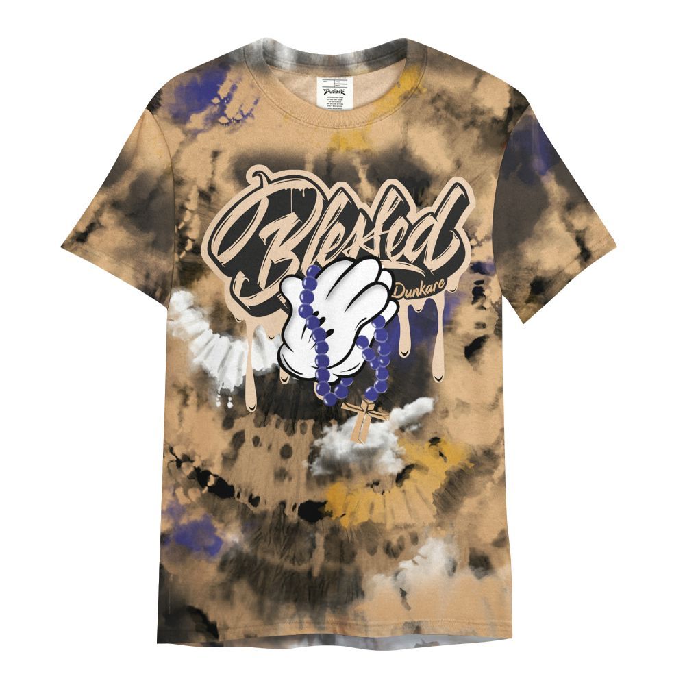 Shirt To Match SE Afrobeats 7s - God Blessed Tie Dye All Over Print