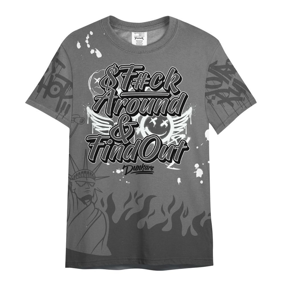 Shirt To Match Retro Stealth 12s - Graphic Fck Around Find Out All Over Print