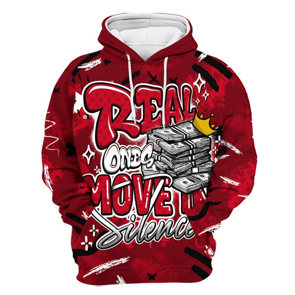 Hoodie To Match Cortez GS Valentine's Day - Real Ones Move In Streetwear All Over Print