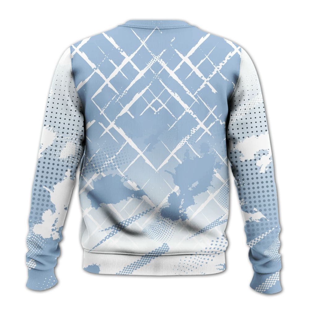 Sweatshirt To Match High University Blue 1s - Halftone Stand Business Dripping All Over Print