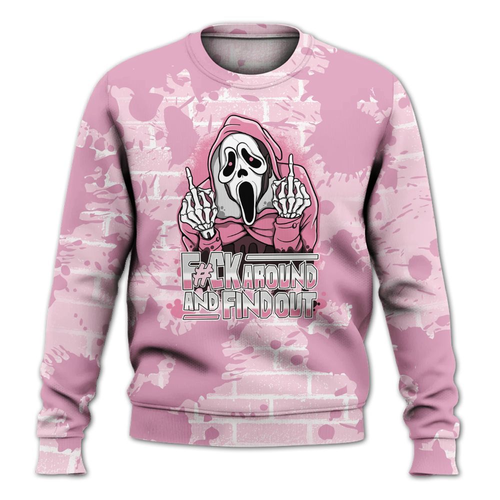 Sweatshirt To Match Orchid 4s - F#CK And Find Out Graphic Halloween All Over Print