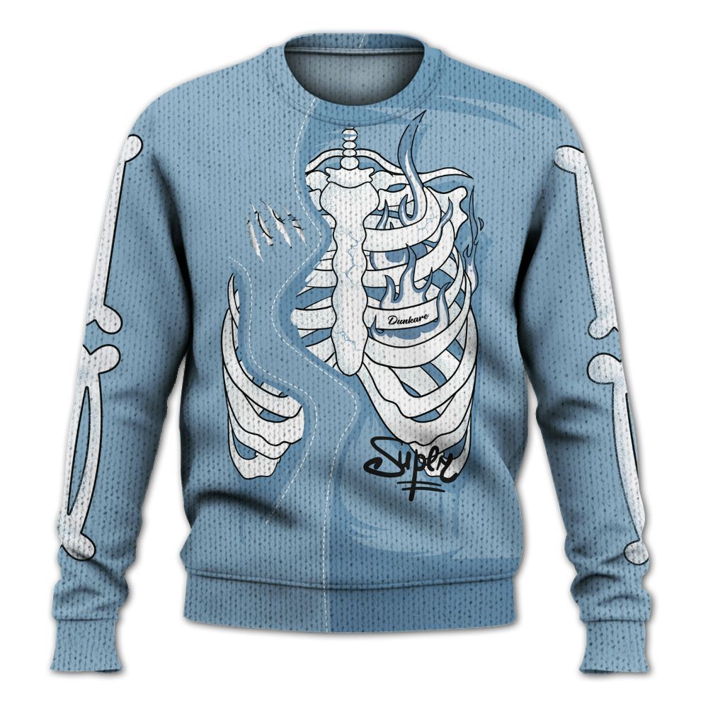 Knitted Sweater To Match High University Blue 1s - It's The Kick For Me