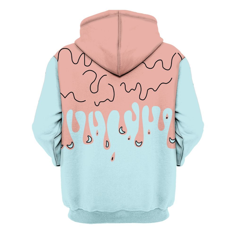 Hoodie To Match Dunk Low Glacier Arctic - Snake Trust No One Drip All Over Print