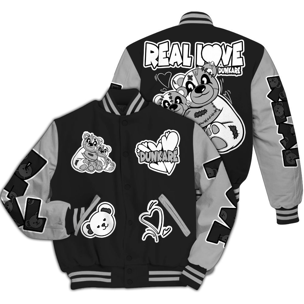 Varsity Jacket To Match NOCTA Black 2s - Sincere Fondness Bear All Over Print
