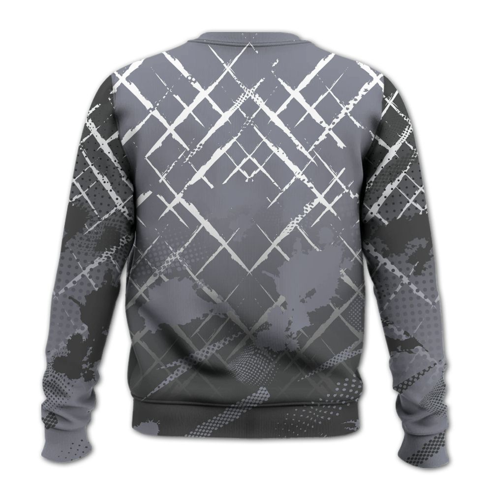 Sweatshirt To Match Retro Black Flint 13s - Halftone Stand Business Dripping All Over Print