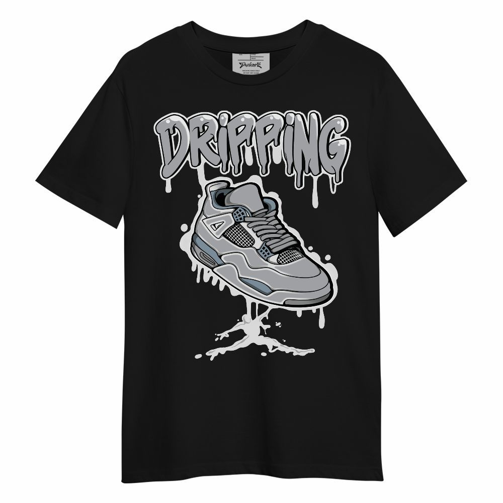Shirt To Match Low OG Wolf Grey 1s - Dripping Shoe 4S Graphic Unisex Shirt