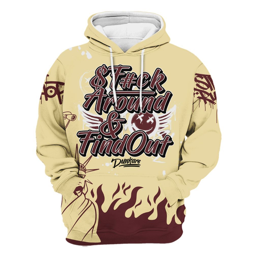 Hoodie To Match Women Phantom 12s - Graphic Fck Around Find Out All Over Print