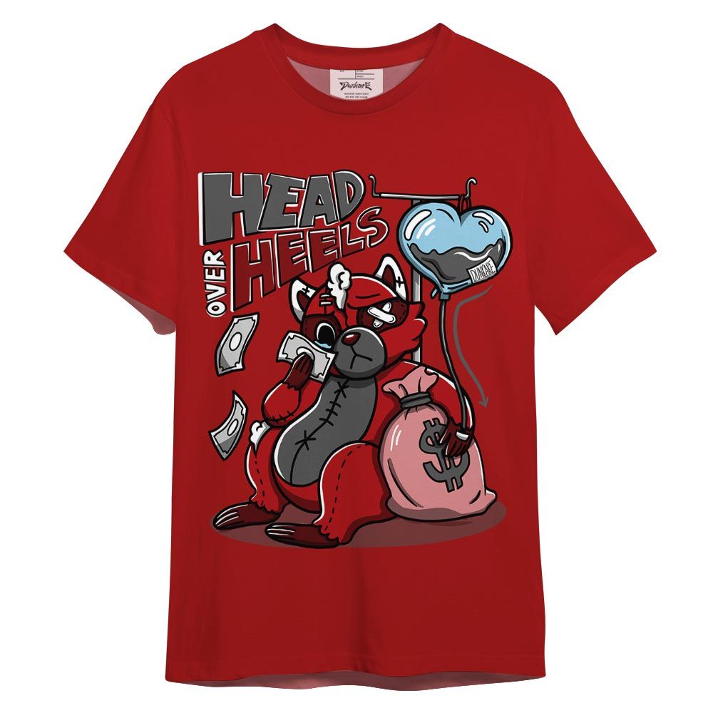Shirt To Match Red Taxi 12s T-- Head Over Heels Raccoon Color T-Shirt Unisex
