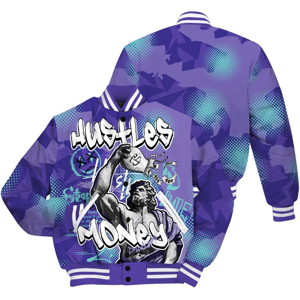 Varsity Jacket To Match Low Hornets 1s - Huslte Money Retro All Over Print