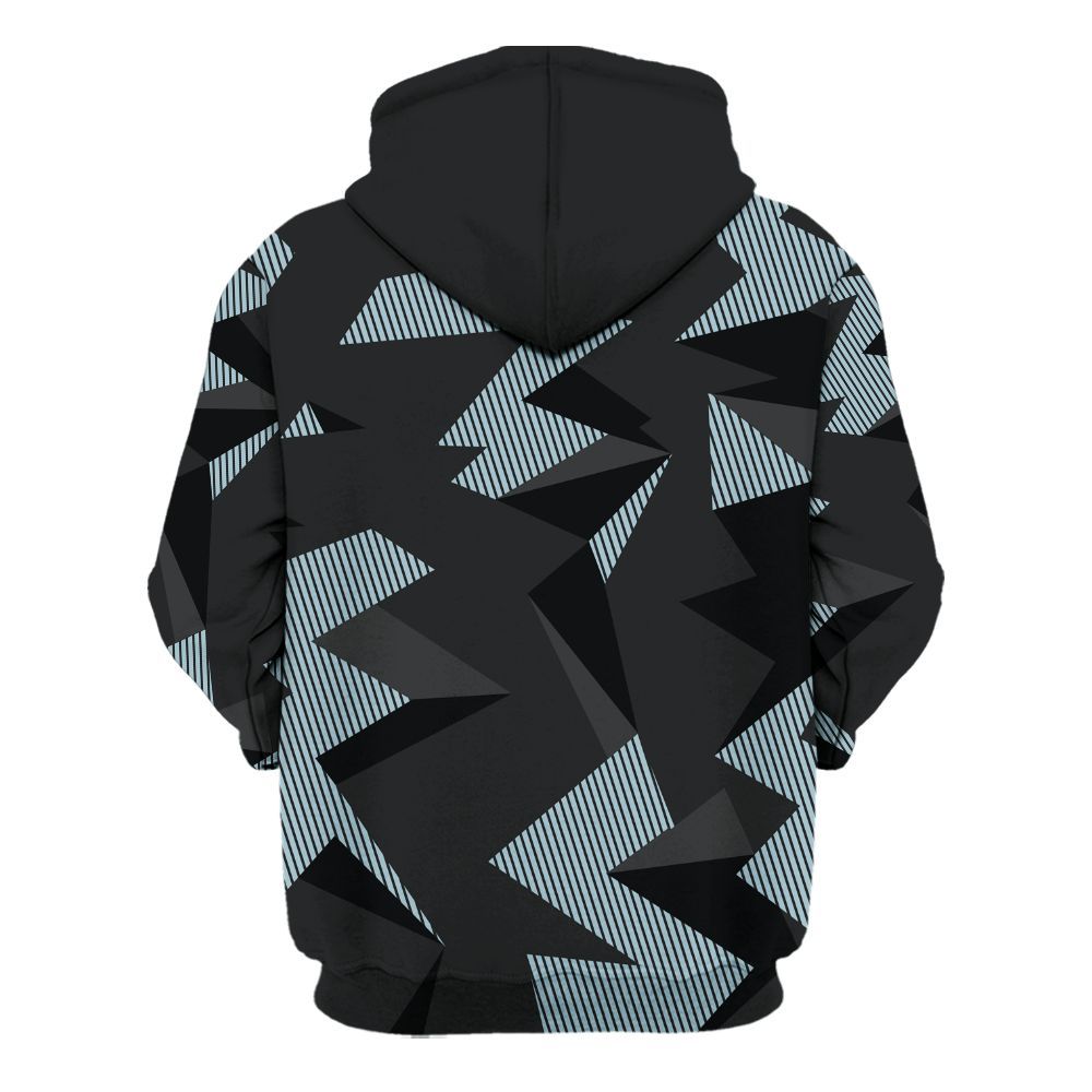 Hoodie To Match Chambray 7s - Geometric Camouflage Pattern All Over Print
