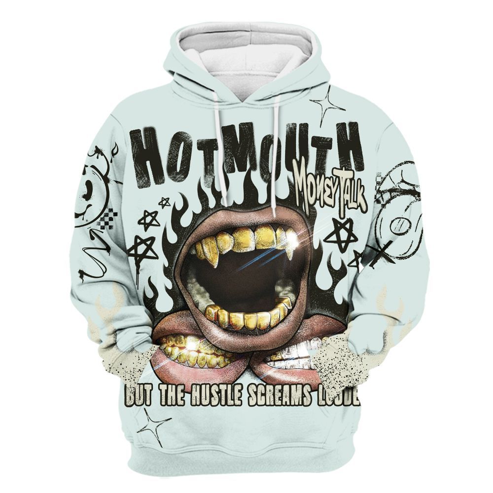 Hoodie To Match Pure Platinum 4s - Mouth Burning Street Style All Over Print