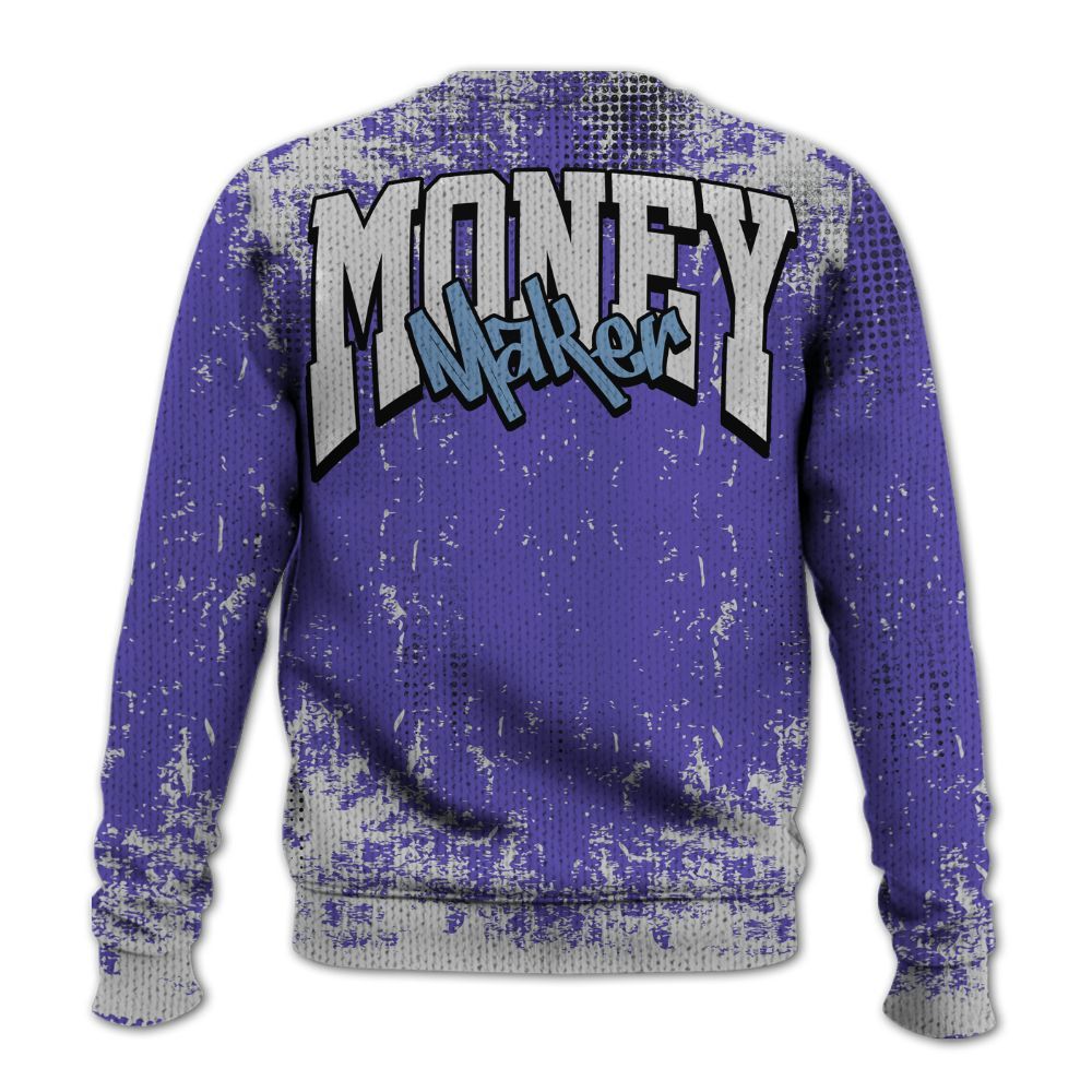 Knitted Sweater To Match Retro Concord 5s - Move In Silence Money Street Retro