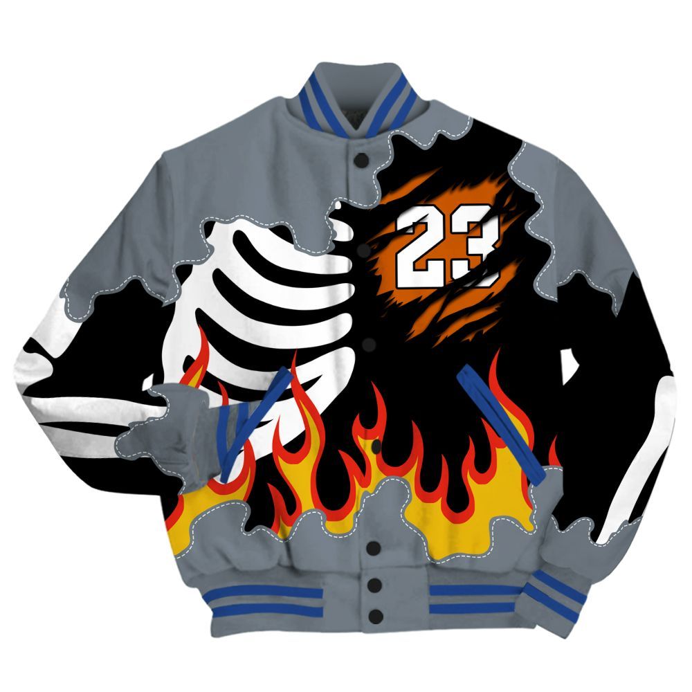 Varsity Jacket To Match RS-X GS League - Burning Skeleton 23 G.O.A.T All Over Print