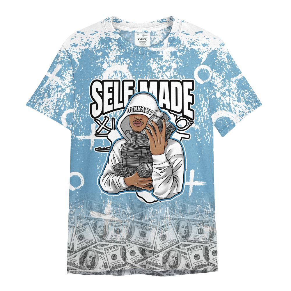 Shirt To Match High OG UNC Reimagined 1s - Selfmade Unique Grunge All Over Print