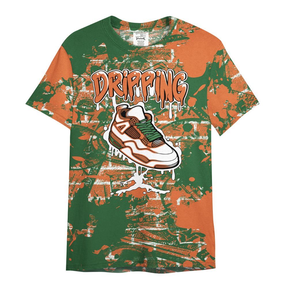 Shirt To Match Low Miami 5s - Dripping Shoe 4S Graphic Street Art All Over Print
