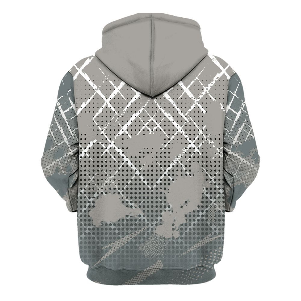Hoodie To Match Cool Grey 9s - Halftone Stand Business Dripping All Over Print