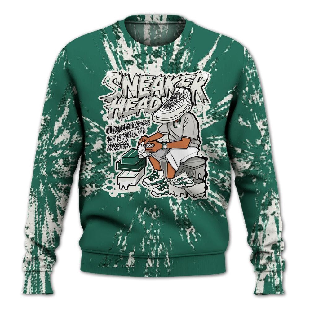 Sweatshirt To Match Oxidized Green 4s - Sneakers Headache Graphic Luxury All Over Print