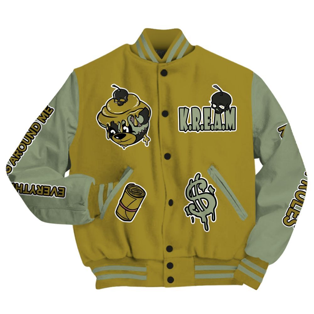 Varsity Jacket To Match Air Flightposite Metallic Gold - Loot Bear All Over Print