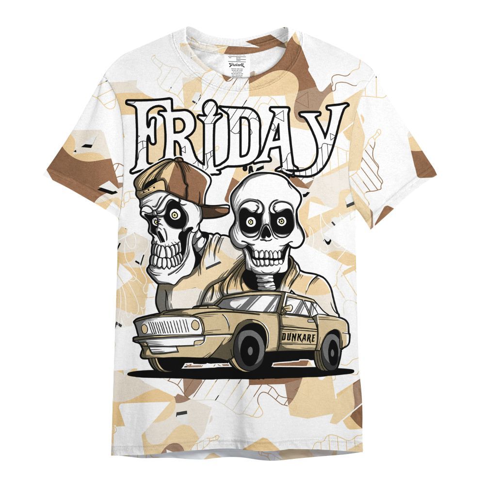Shirt To Match Desert Camo 3s - Friday Funny Retro All Over Print