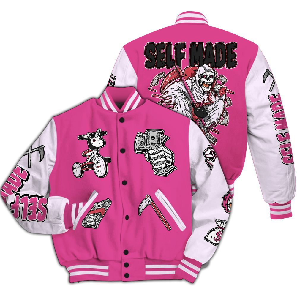Varsity Jacket To Match KD 4 Aunt Pearl - Self Make Skeleton All Over Print
