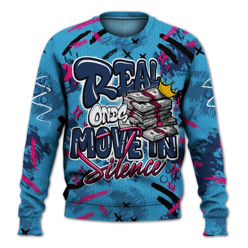 Knitted Sweater To Match Air Max 180 University Blue - Real Ones Move In Streetwear