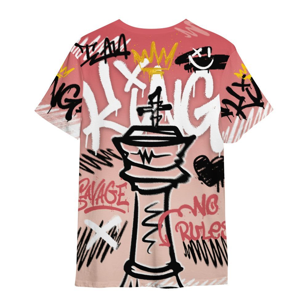 Shirt To Match Washed Coral 2s Shirt, Street King Chess Streetwear All Over Print