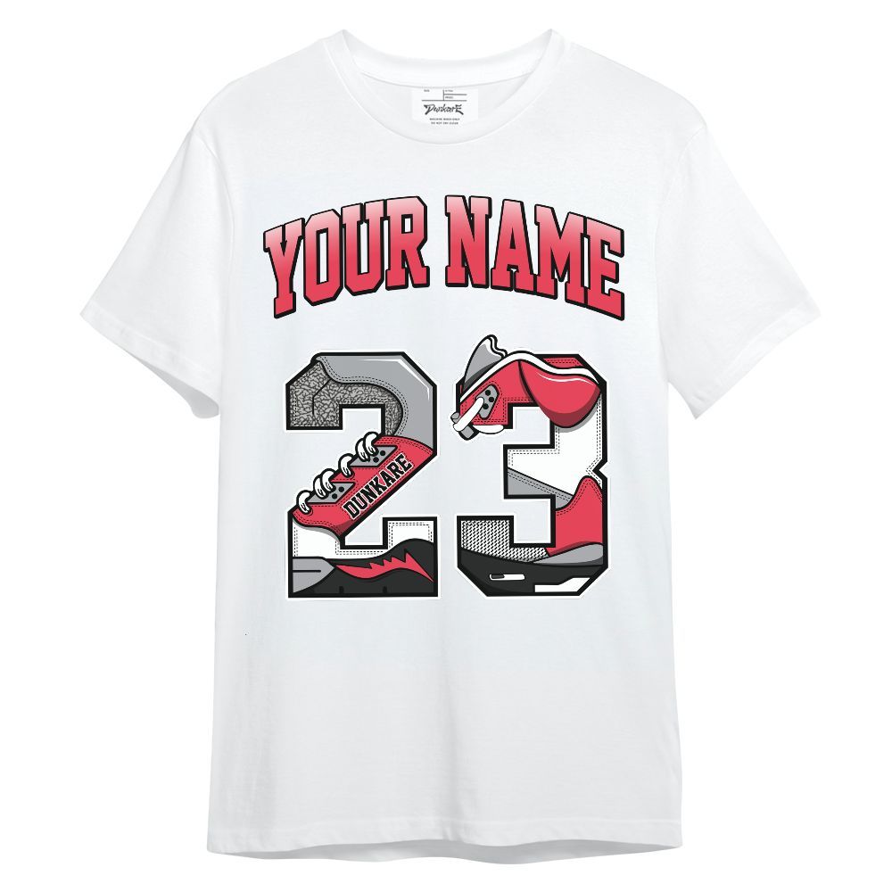 Shirt To Match Black Cement 3s - Custom Name Number 23 5s Unisex Shirt