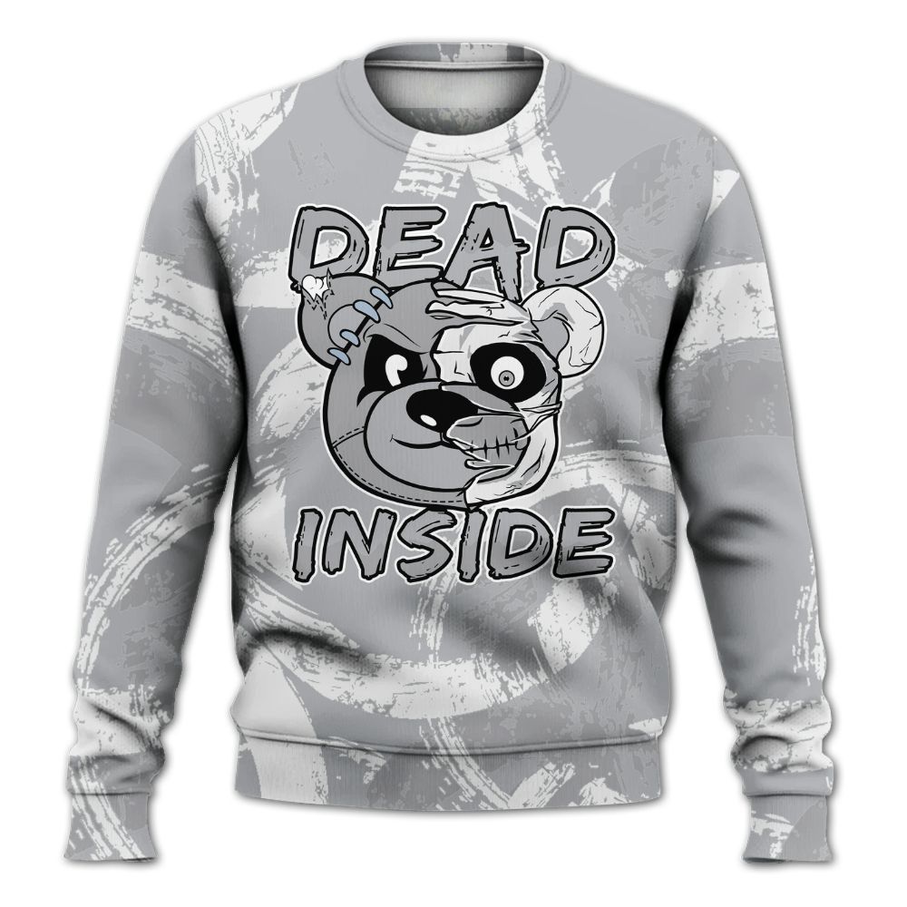 Sweatshirt To Match Low OG Wolf Grey 1s - Lifeless Bear Circle Slpash All Over Print