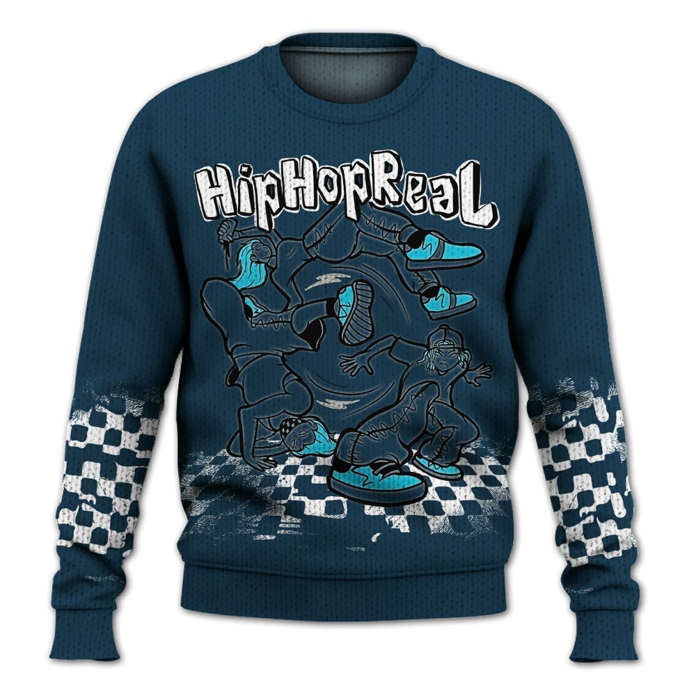 Knitted Sweater To Match Air Navy Baltic Blue - Feel Life Street Style