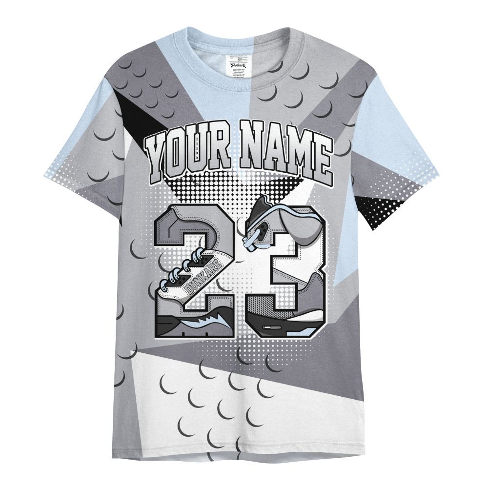 Shirt To Match Low Cement Grey 11s - Poly Custom Name Number 23 5s All Over Print