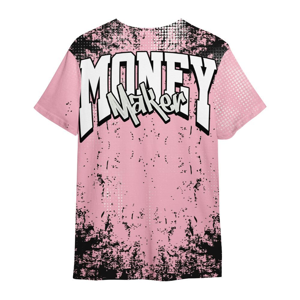 Shirt To Match Low OG Shy Pink 1s - Move In Silence Money Street Retro All Over Print