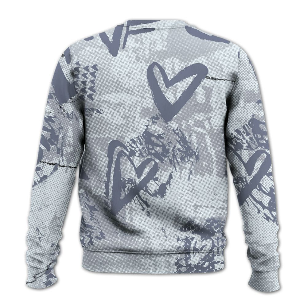 Sweatshirt To Match Air Foamposite Jin Kazama - Sneakerz Girlz Heart Grunge All Over Print