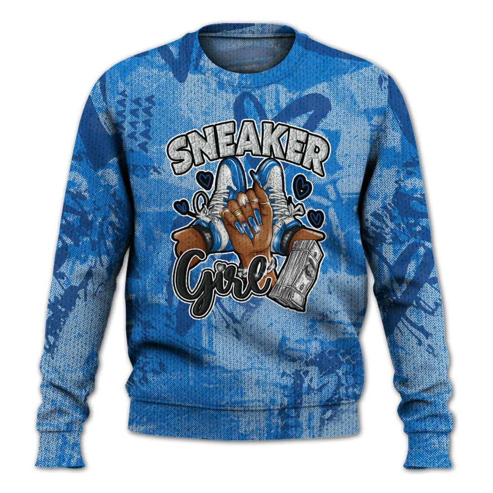 Knitted Sweater To Match Blueberry 12s - Sneakerz Girlz Heart Grunge